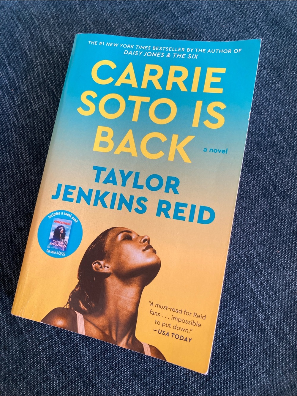 Carrie Soto Is Back by Taylor Jenkins Reid - used paperback